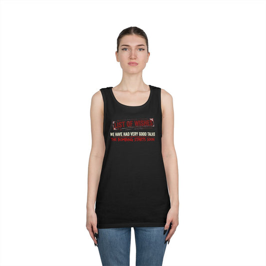 Color: Black | The Bombing Starts Tank Top