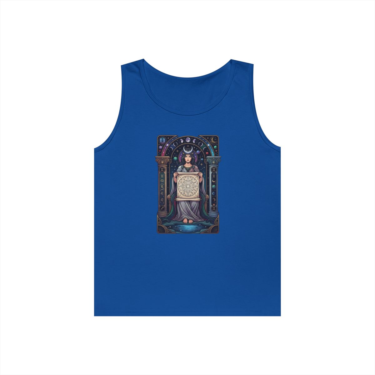 Color: Royal | The Cosmic Tarot (High Priestess) Tank Top