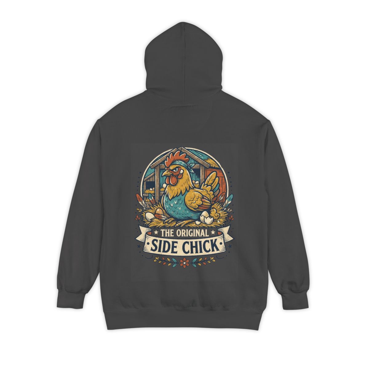 Color: Pepper | The Original Side Chick Garment-Dyed Hoodie