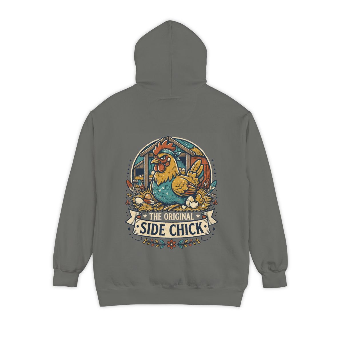Color: Grey | The Original Side Chick Garment-Dyed Hoodie