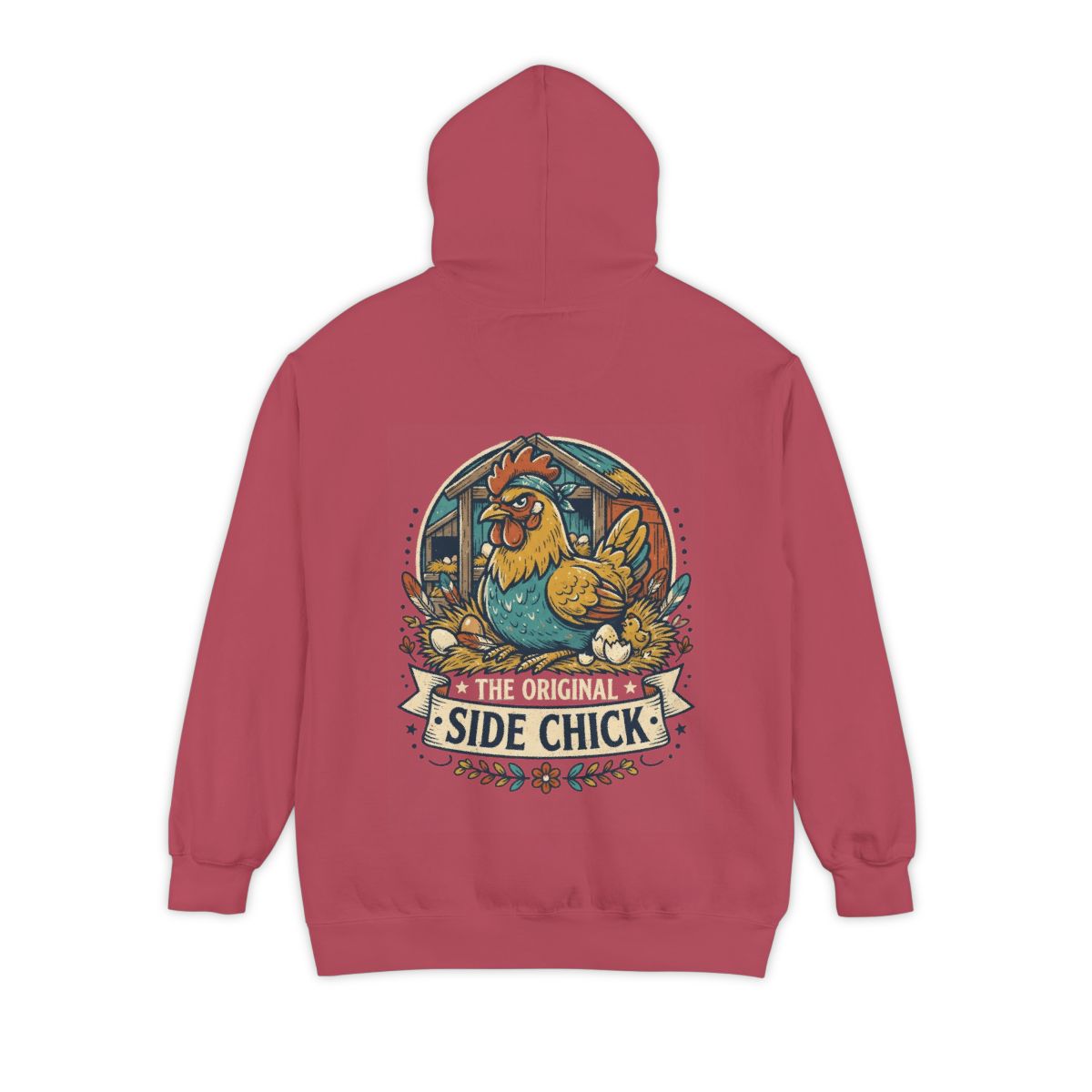 Color: Crimson | The Original Side Chick Garment-Dyed Hoodie