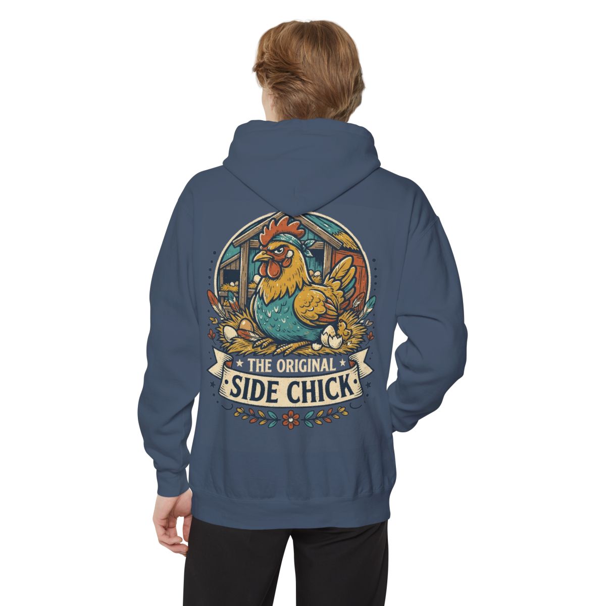 Color: Denim | The Original Side Chick Garment-Dyed Hoodie