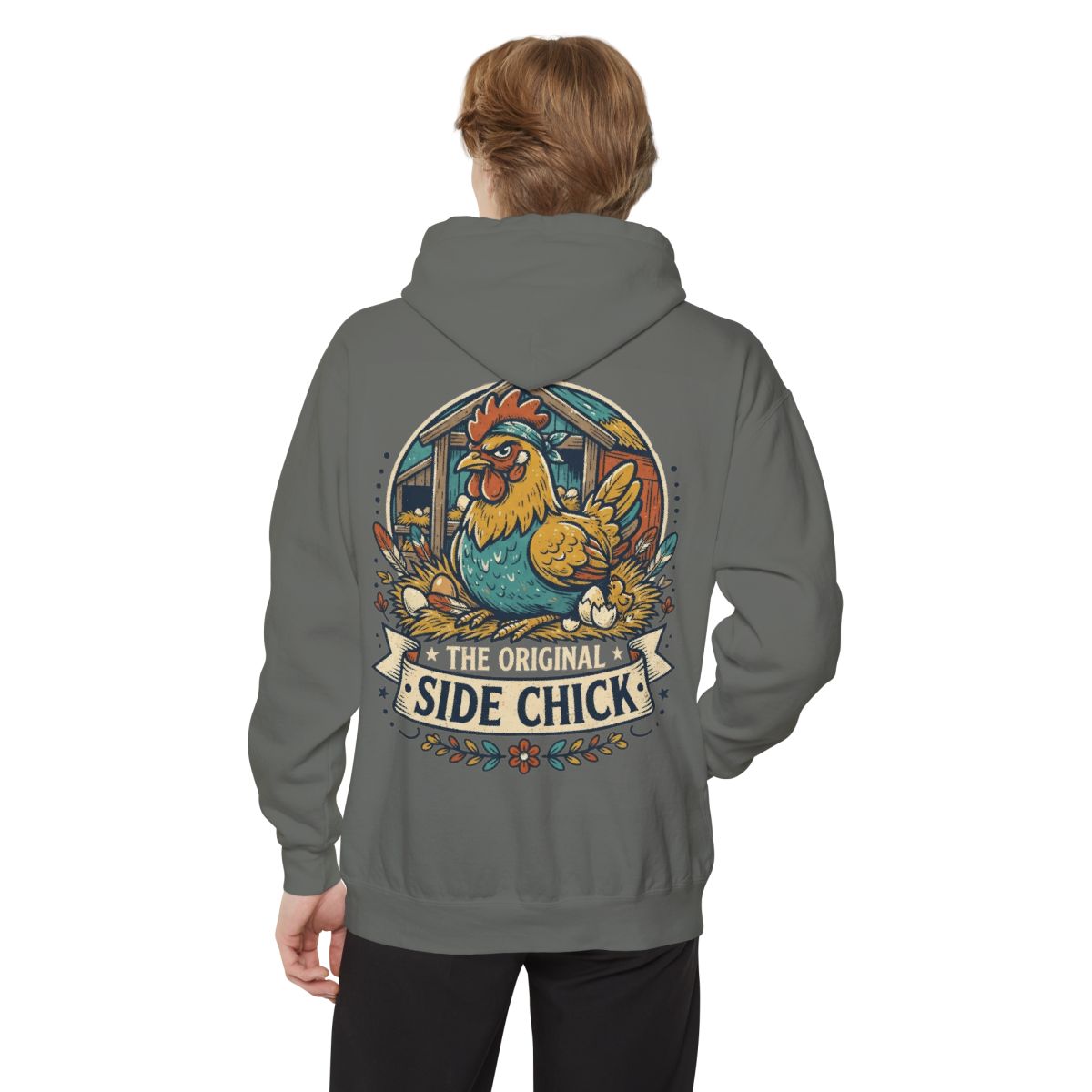 Color: Grey | The Original Side Chick Garment-Dyed Hoodie