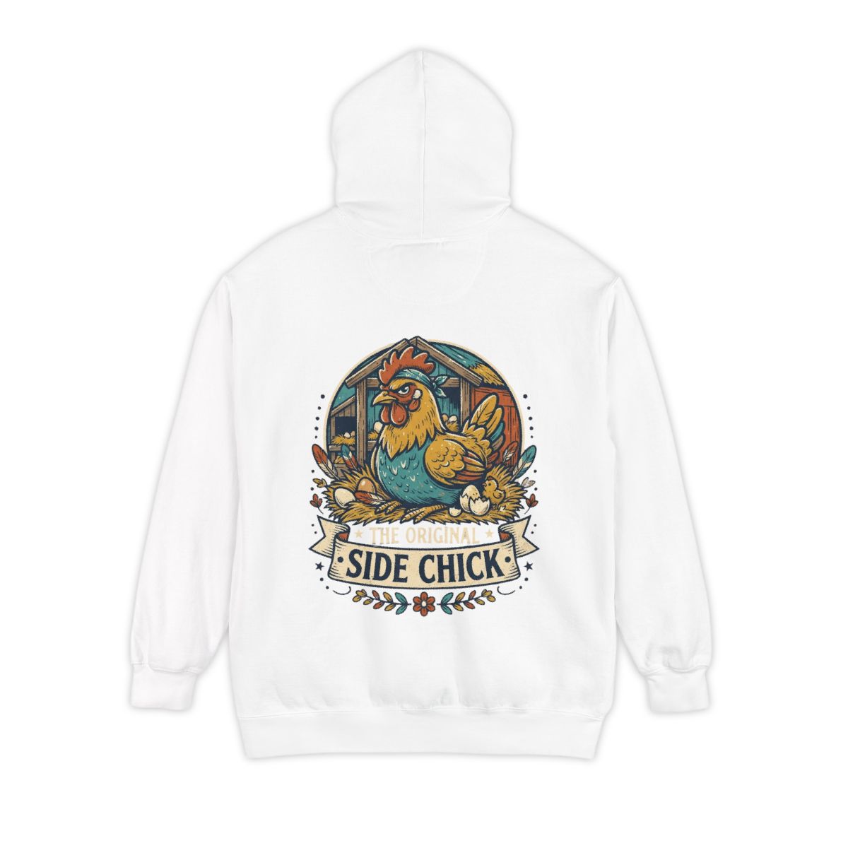 Color: White | The Original Side Chick Garment-Dyed Hoodie