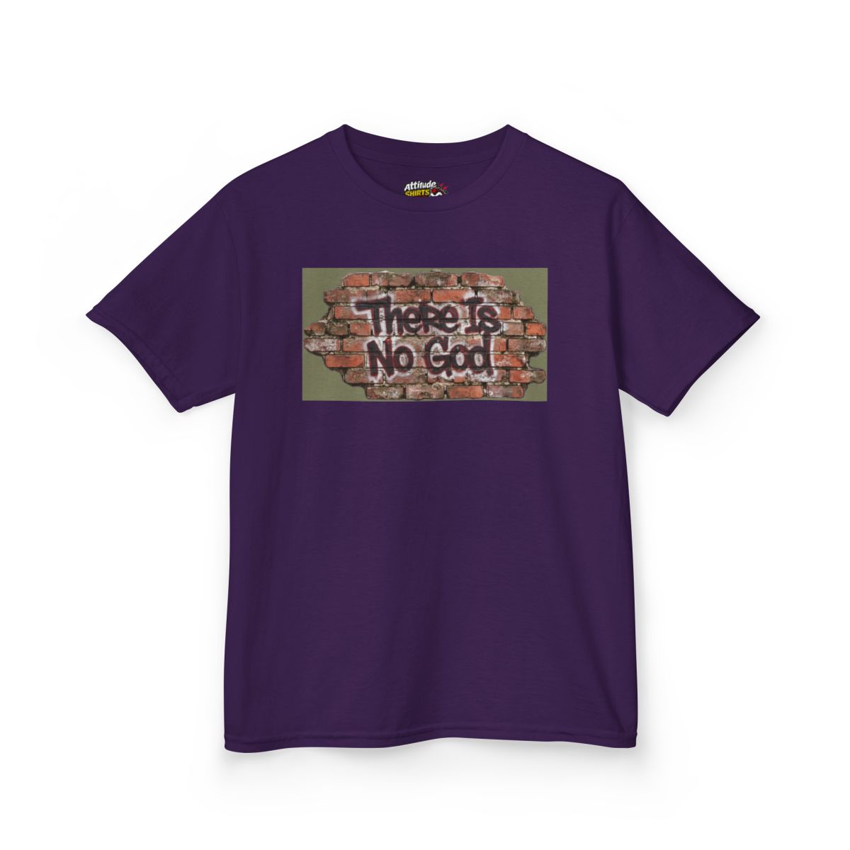 Color: Purple | There is No God Kids Tee