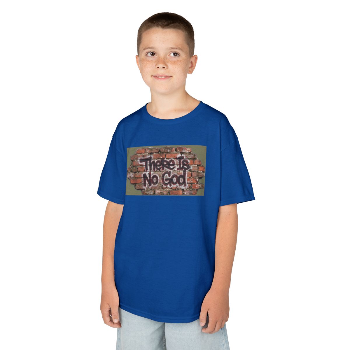 Color: Royal | There is No God Kids Tee