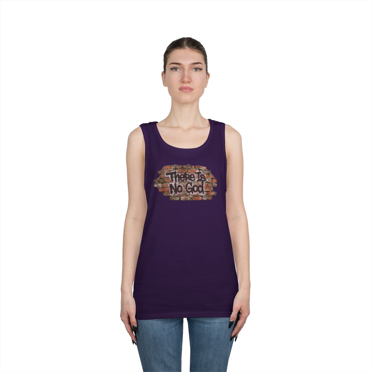 Color: Purple | There is No God Tank Top