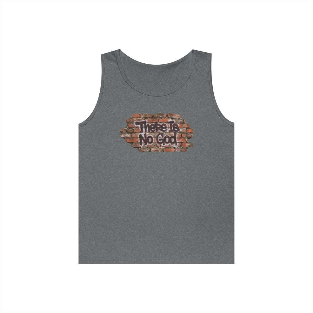Color: Graphite Heather | There is No God Tank Top