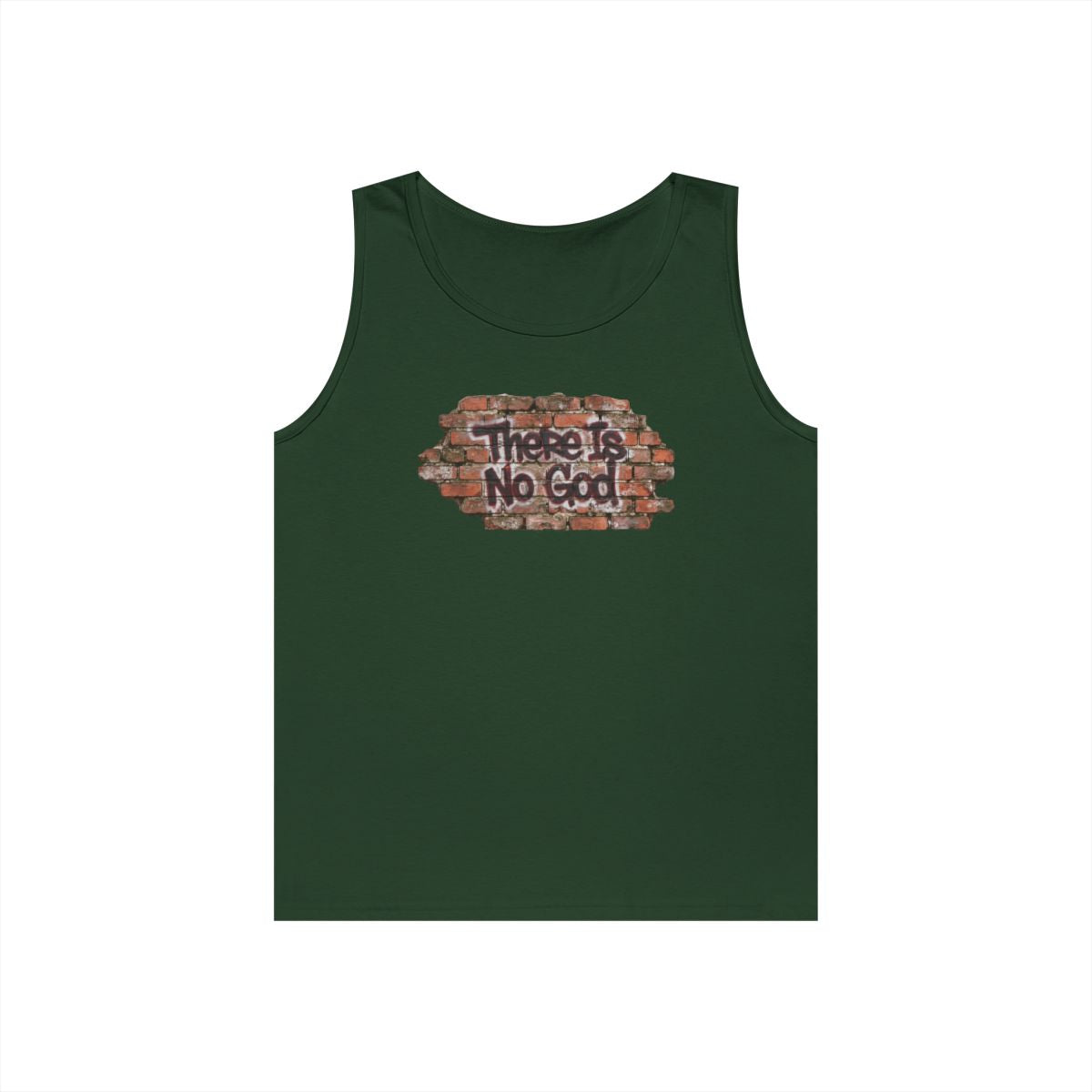 Color: Forest Green | There is No God Tank Top