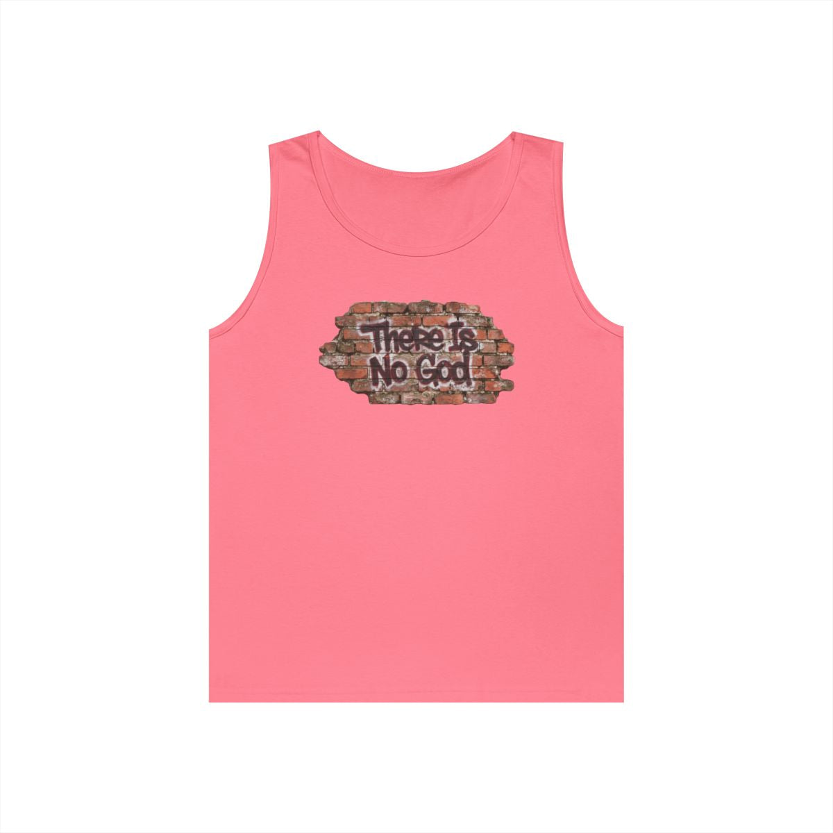 Color: Safety Pink | There is No God Tank Top
