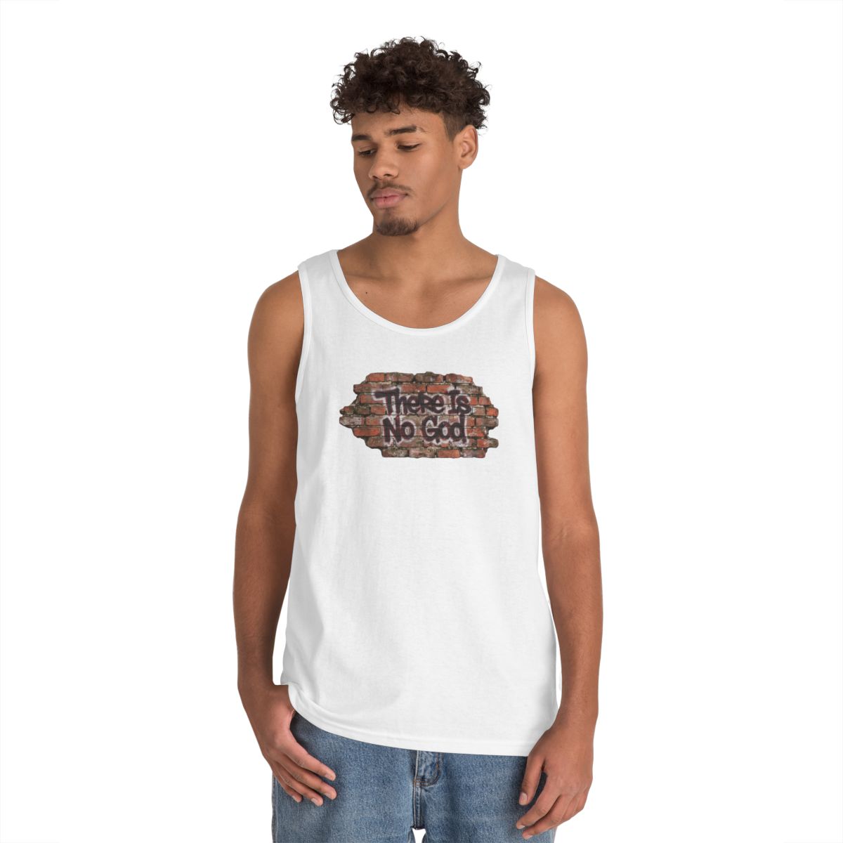 Color: White | There is No God Tank Top