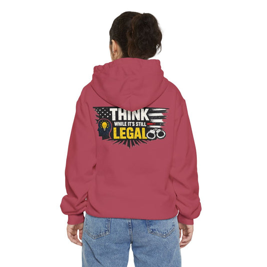 Color: Crimson | Think Garment-Dyed Hoodie