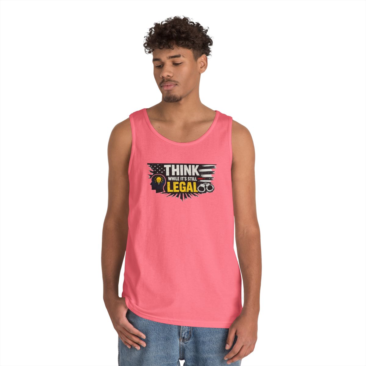 Color: Safety Pink | Think Tank Top