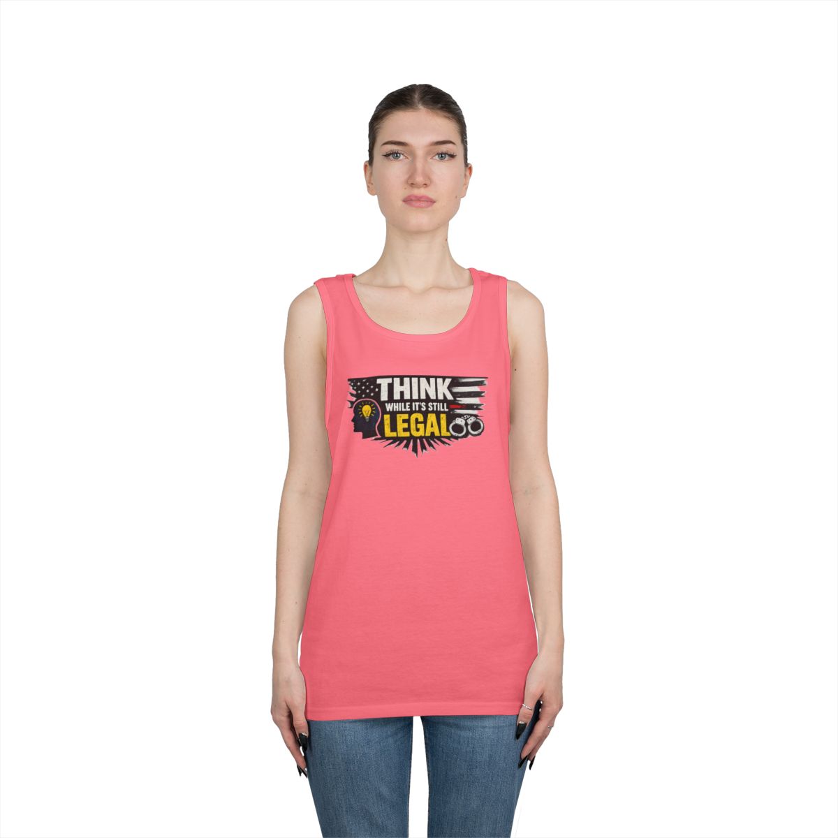 Color: Safety Pink | Think Tank Top