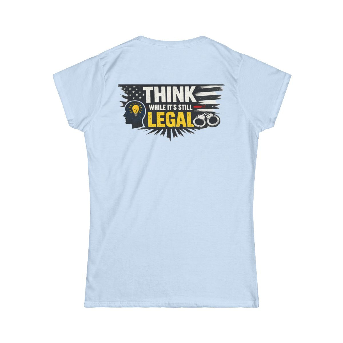 Color: Light Blue | Think Women's Tee