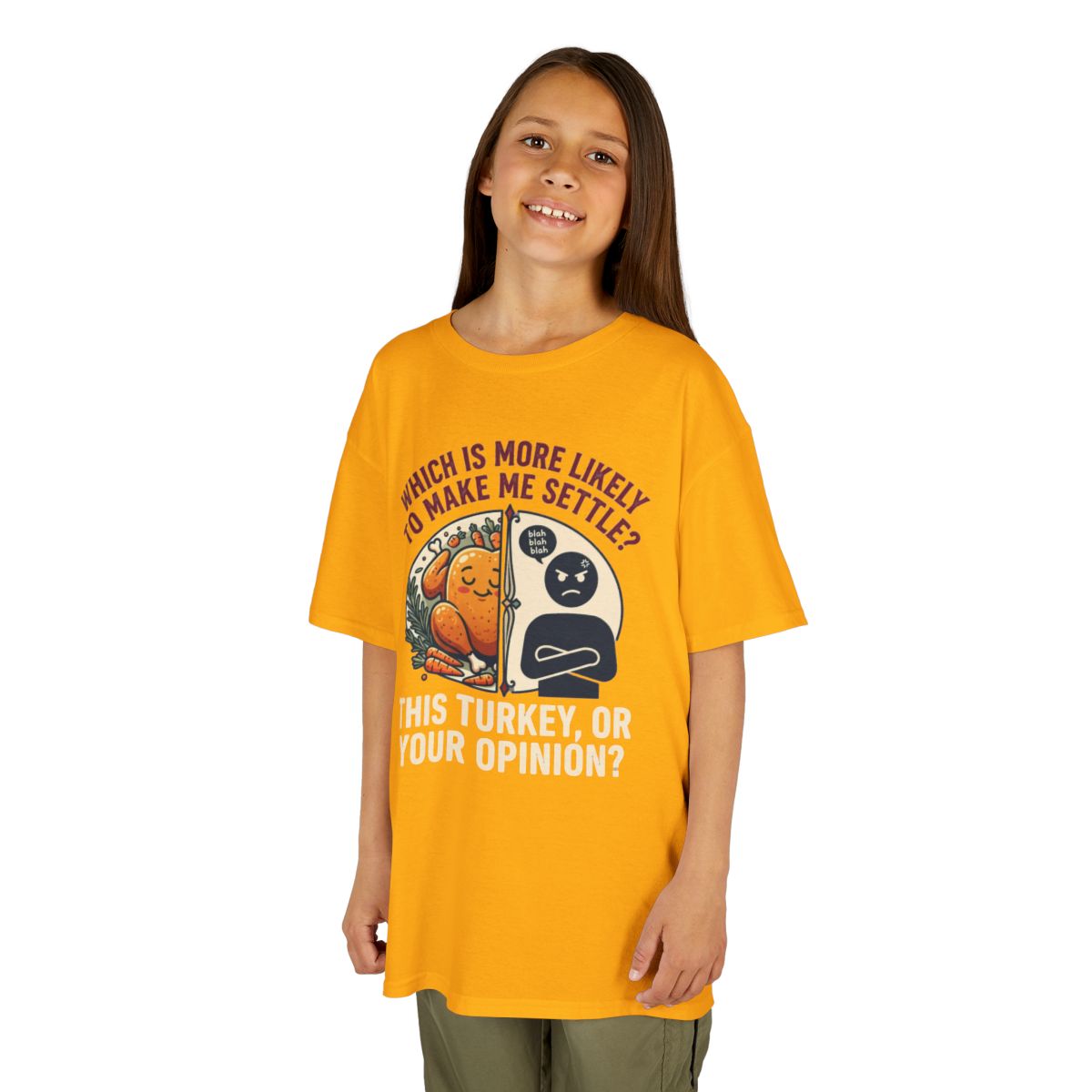 Color: Gold | This Turikey Or Your Opinion Kids Tee