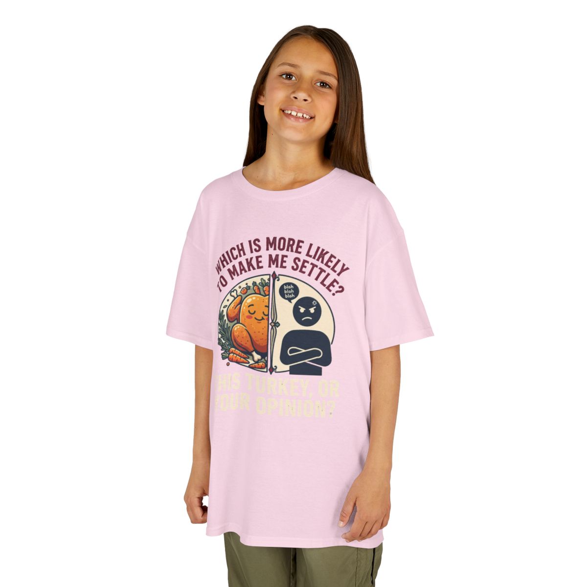 Color: Light Pink | This Turikey Or Your Opinion Kids Tee