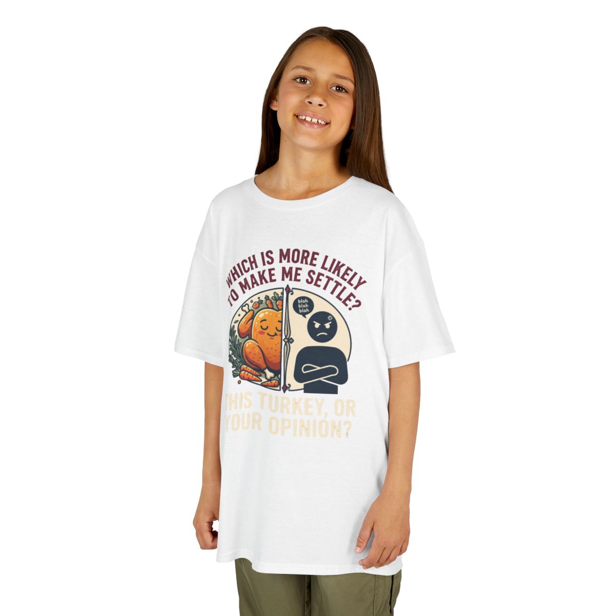 Color: White | This Turikey Or Your Opinion Kids Tee