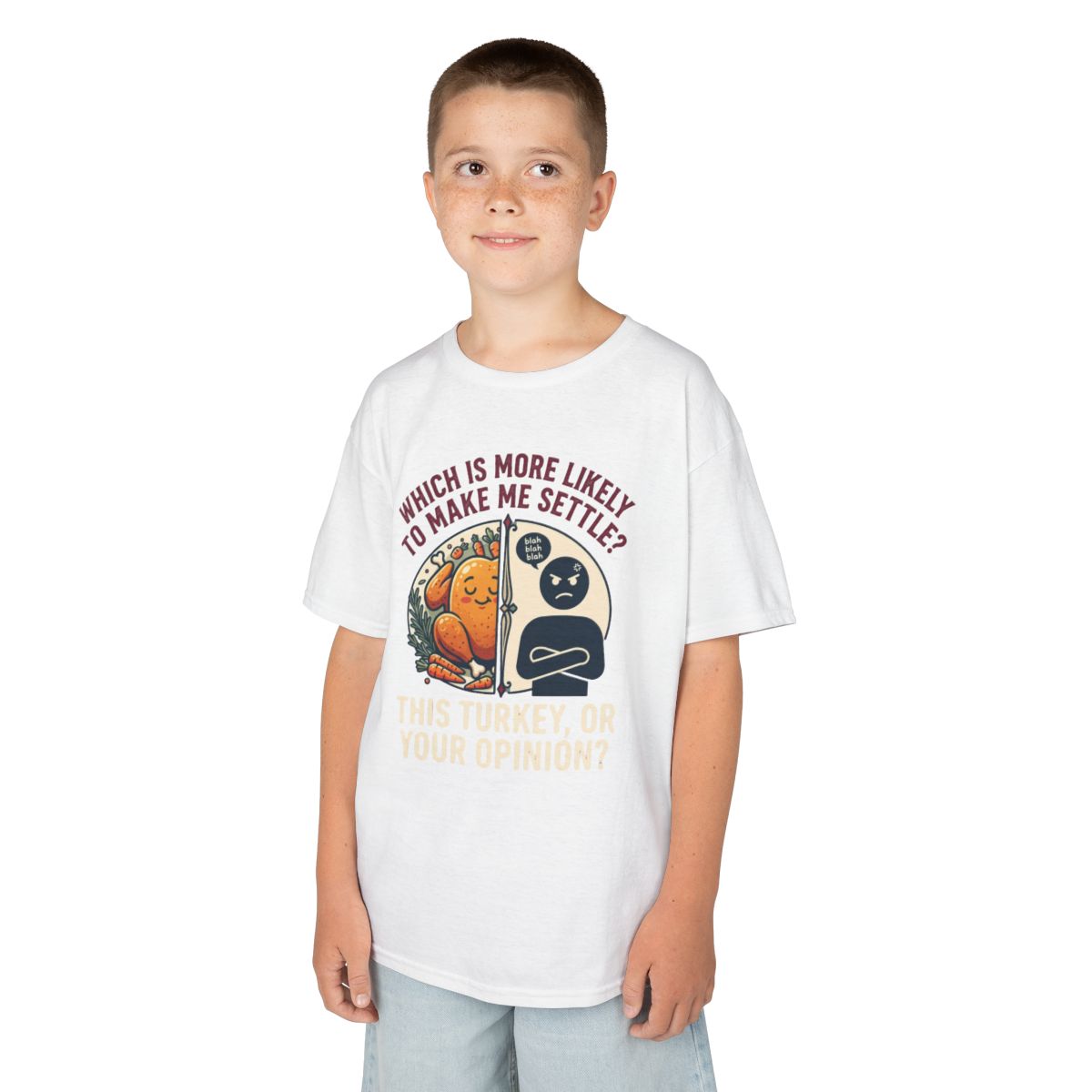 Color: White | This Turikey Or Your Opinion Kids Tee