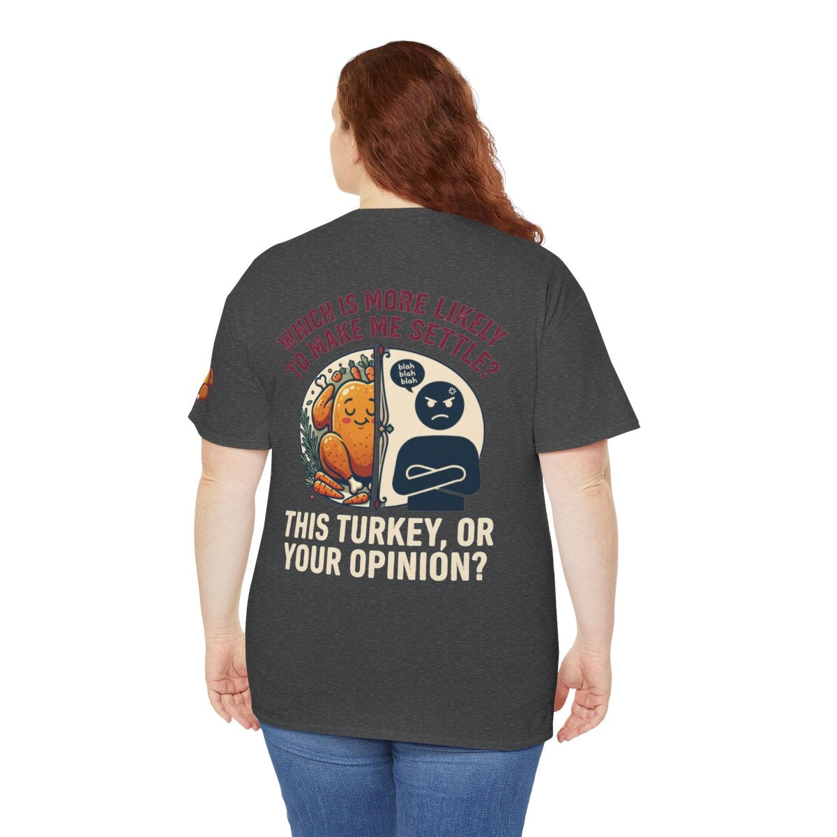 Color: Dark Heather | This Turikey Or Your Opinion Premium Graphic Tee