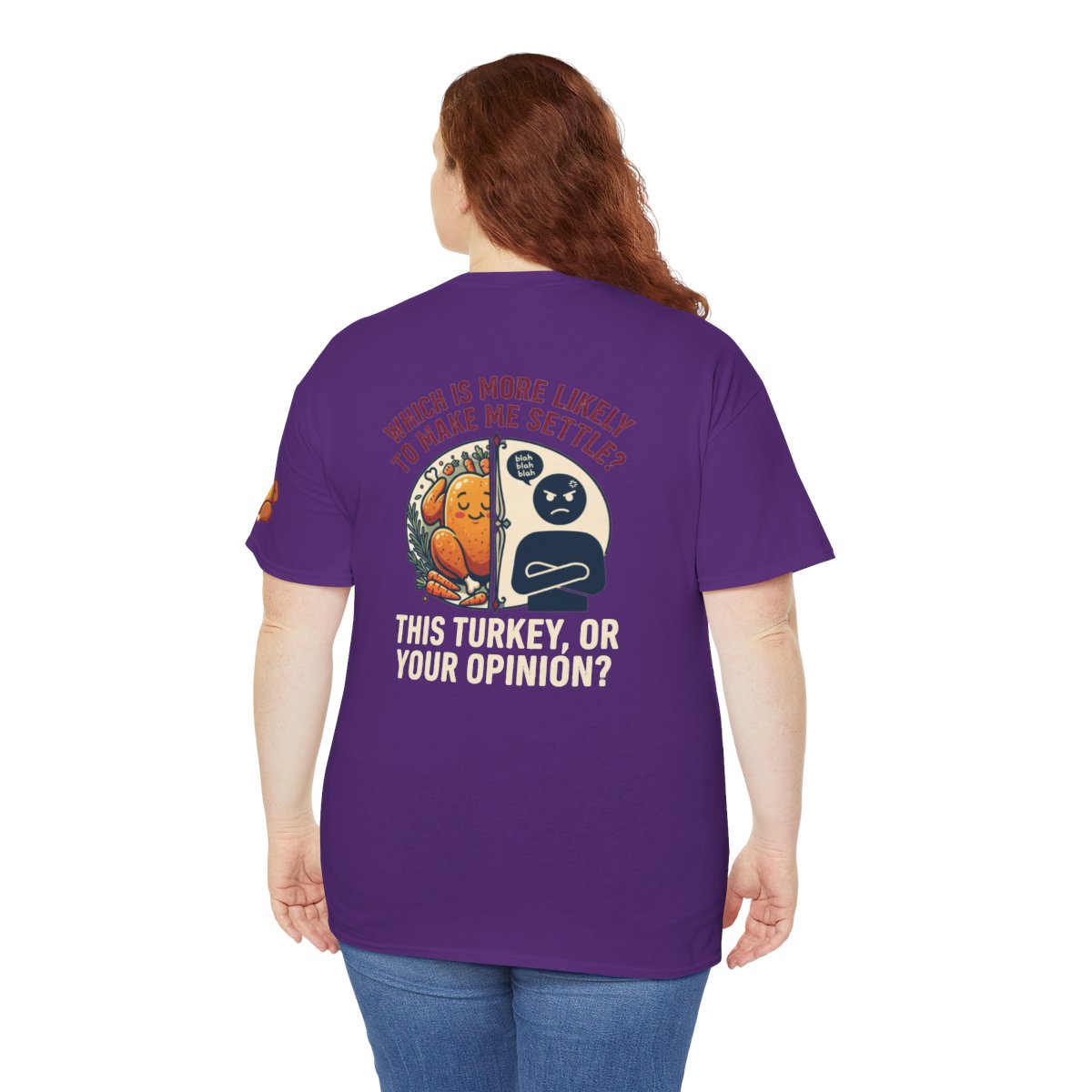 Color: Purple | This Turikey Or Your Opinion Premium Graphic Tee