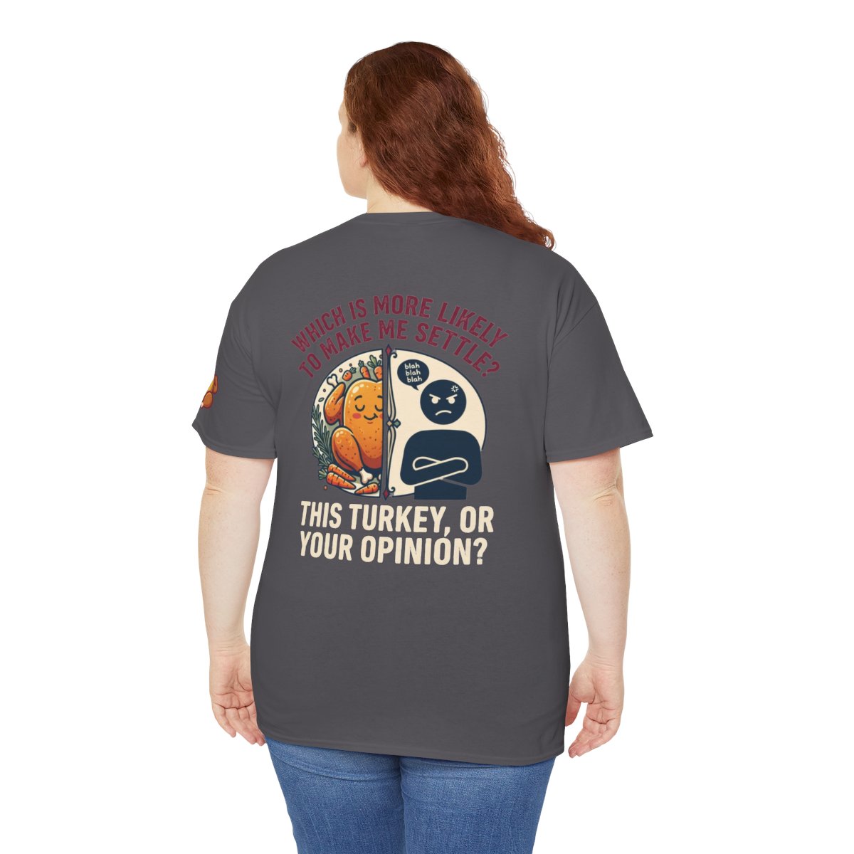Color: Charcoal | This Turikey Or Your Opinion Premium Graphic Tee