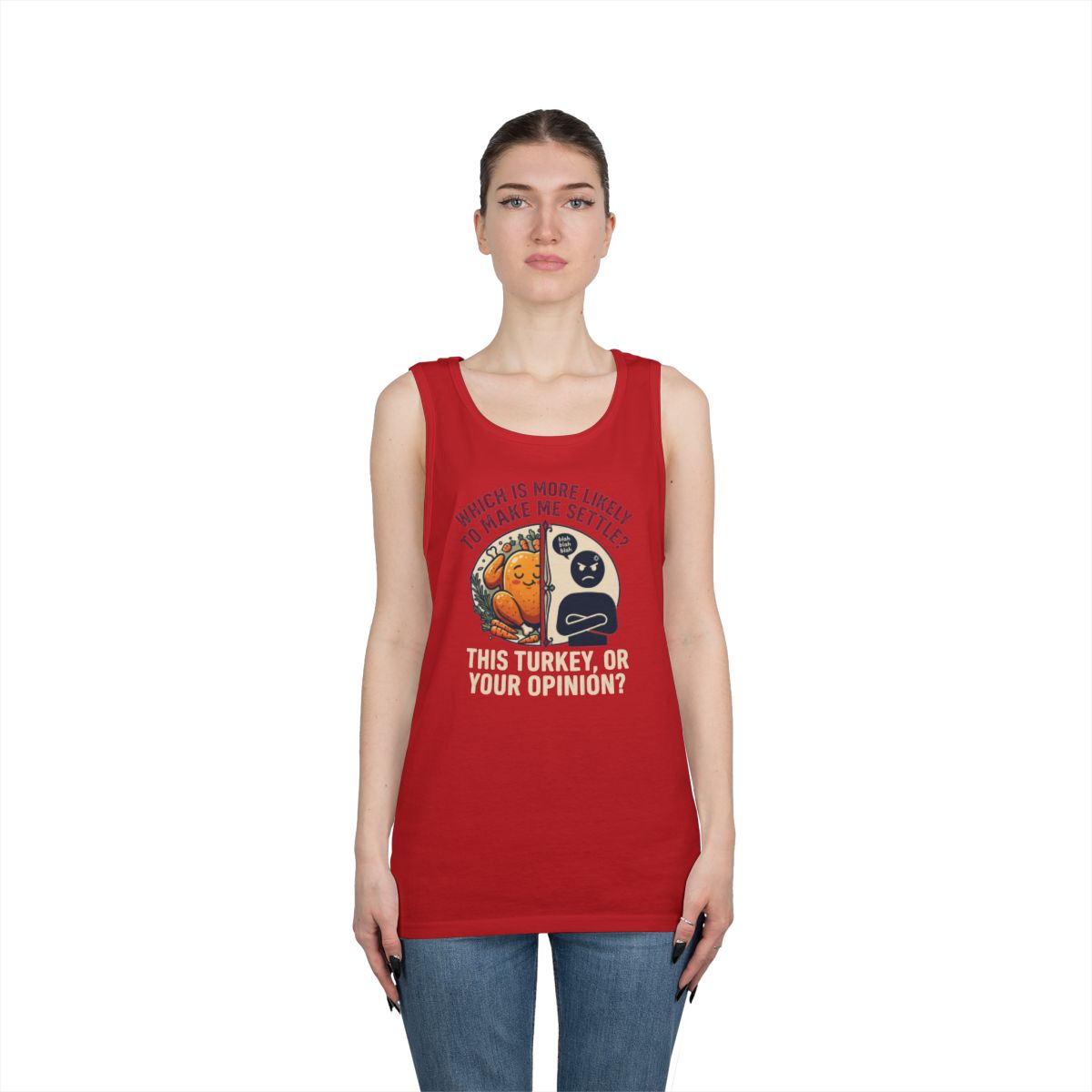 Color: Red | This Turikey Or Your Opinion Tank Top