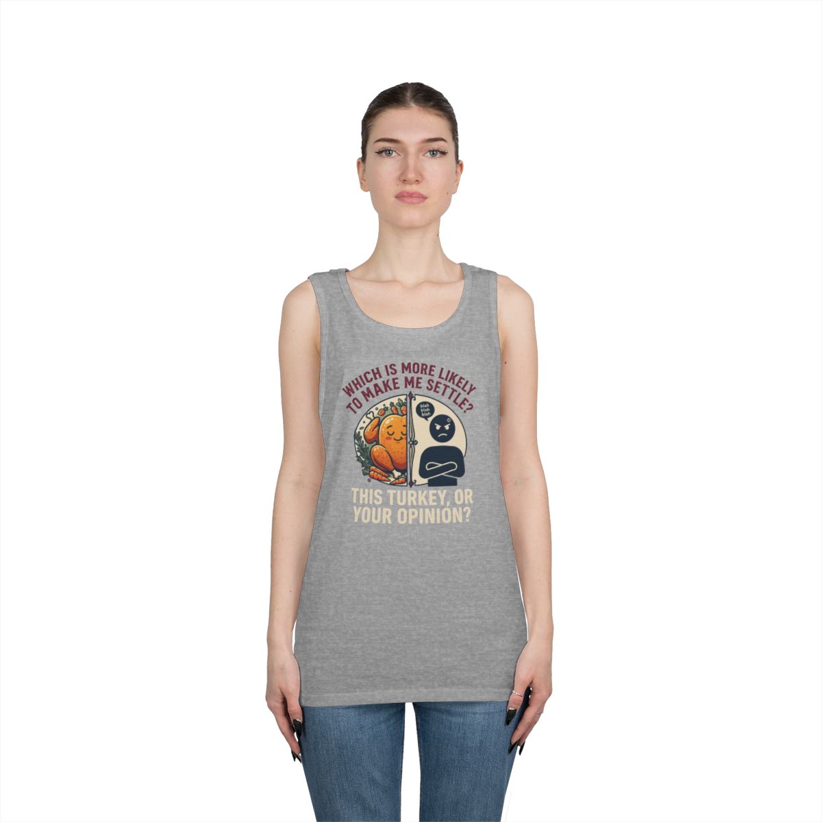 Color: Sport Grey | This Turikey Or Your Opinion Tank Top
