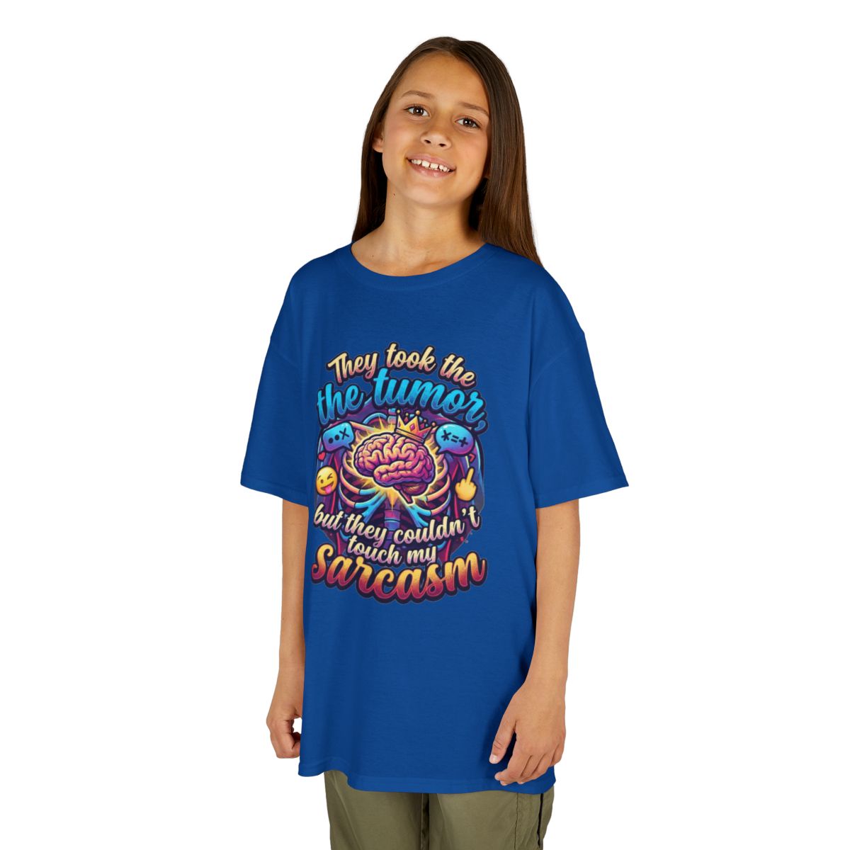 Color: Royal | Took the Tumor But Not My Saracasm Kids Tee