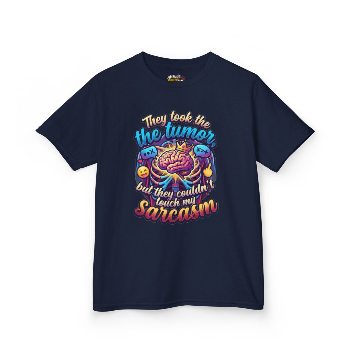 Color: Navy | Took the Tumor But Not My Saracasm Kids Tee