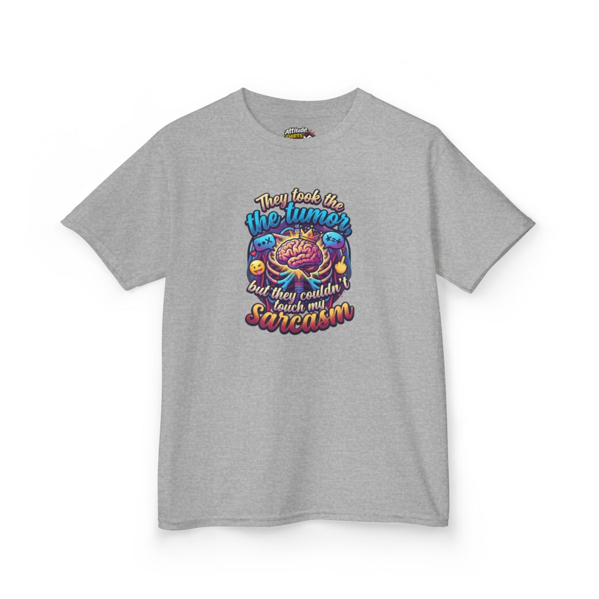 Color: Sport Grey | Took the Tumor But Not My Saracasm Kids Tee