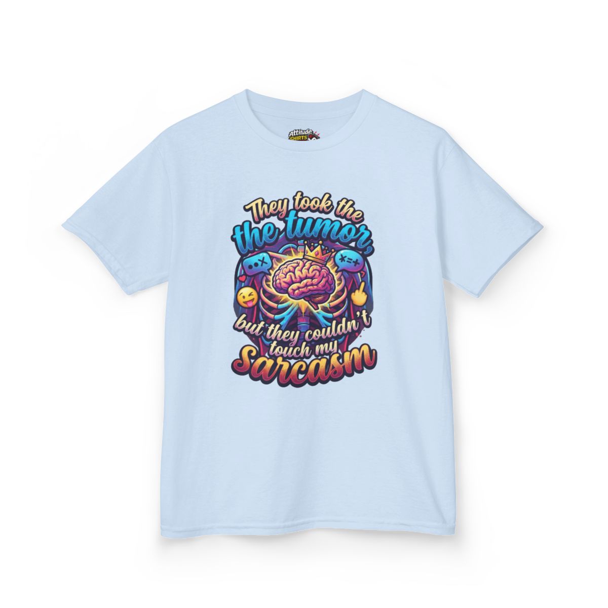 Color: Light Blue | Took the Tumor But Not My Saracasm Kids Tee