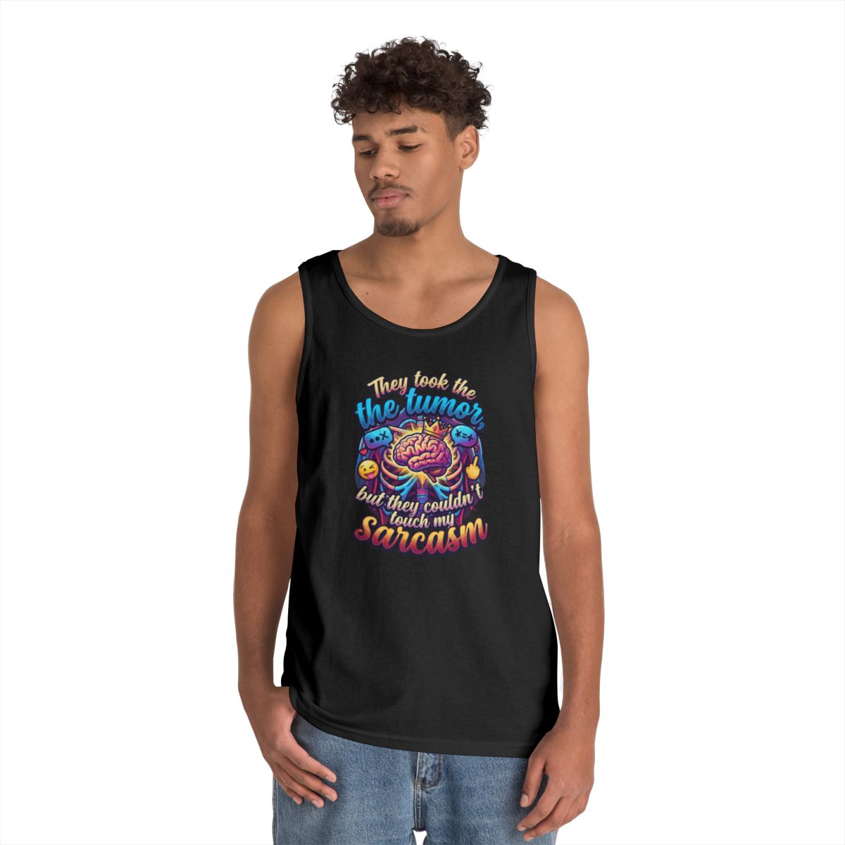Color: Black | Took the Tumor But Not My Saracasm Tank Top
