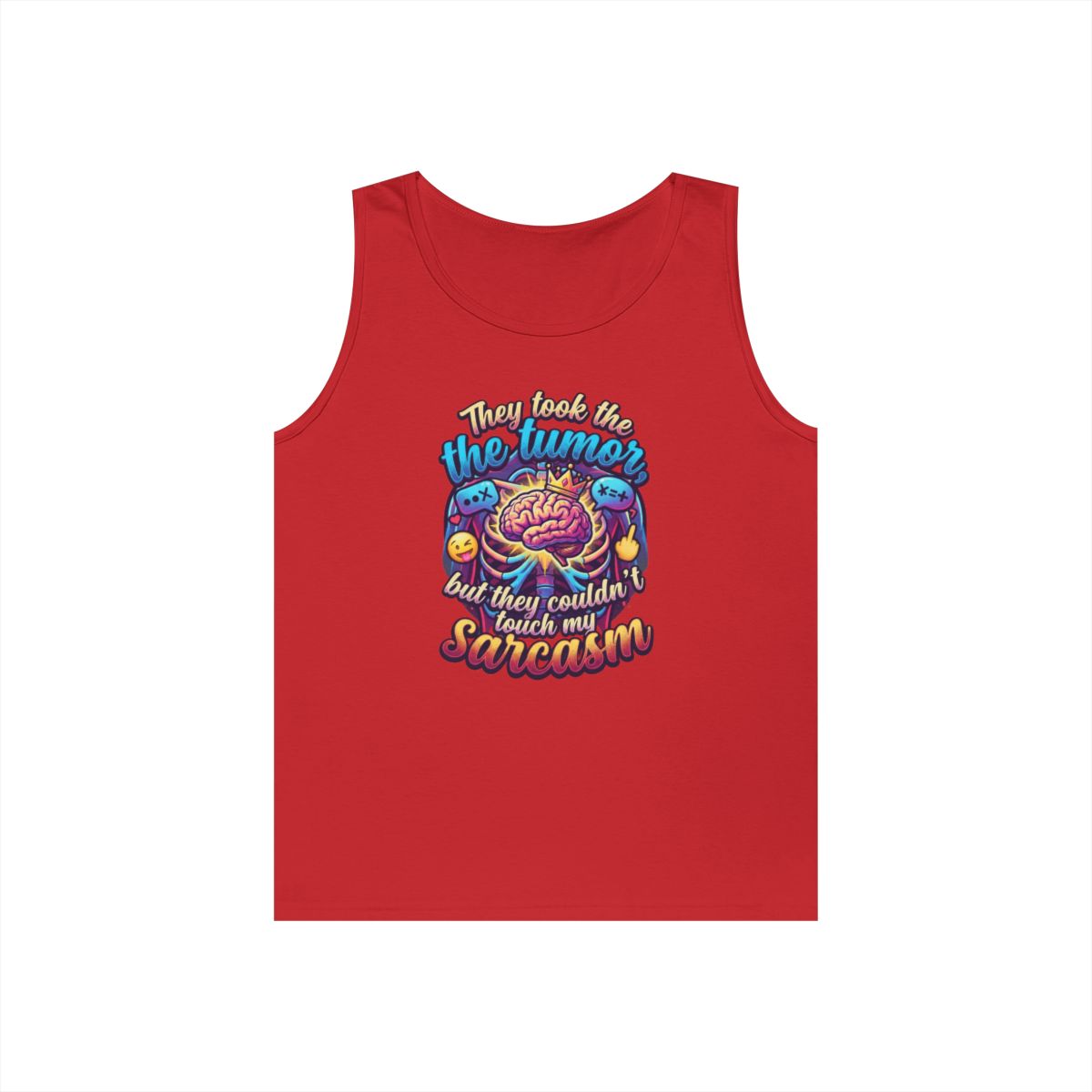 Color: Red | Took the Tumor But Not My Saracasm Tank Top