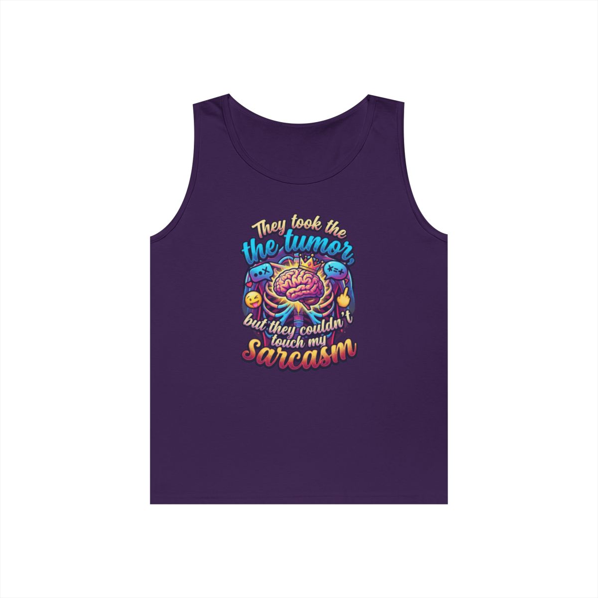 Color: Purple | Took the Tumor But Not My Saracasm Tank Top