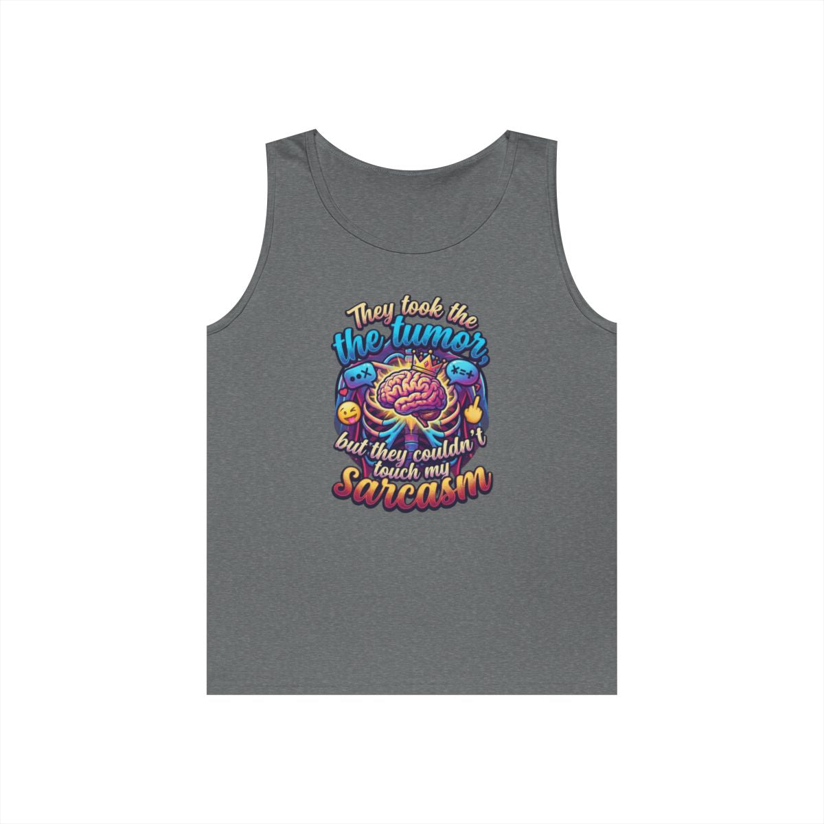 Color: Graphite Heather | Took the Tumor But Not My Saracasm Tank Top