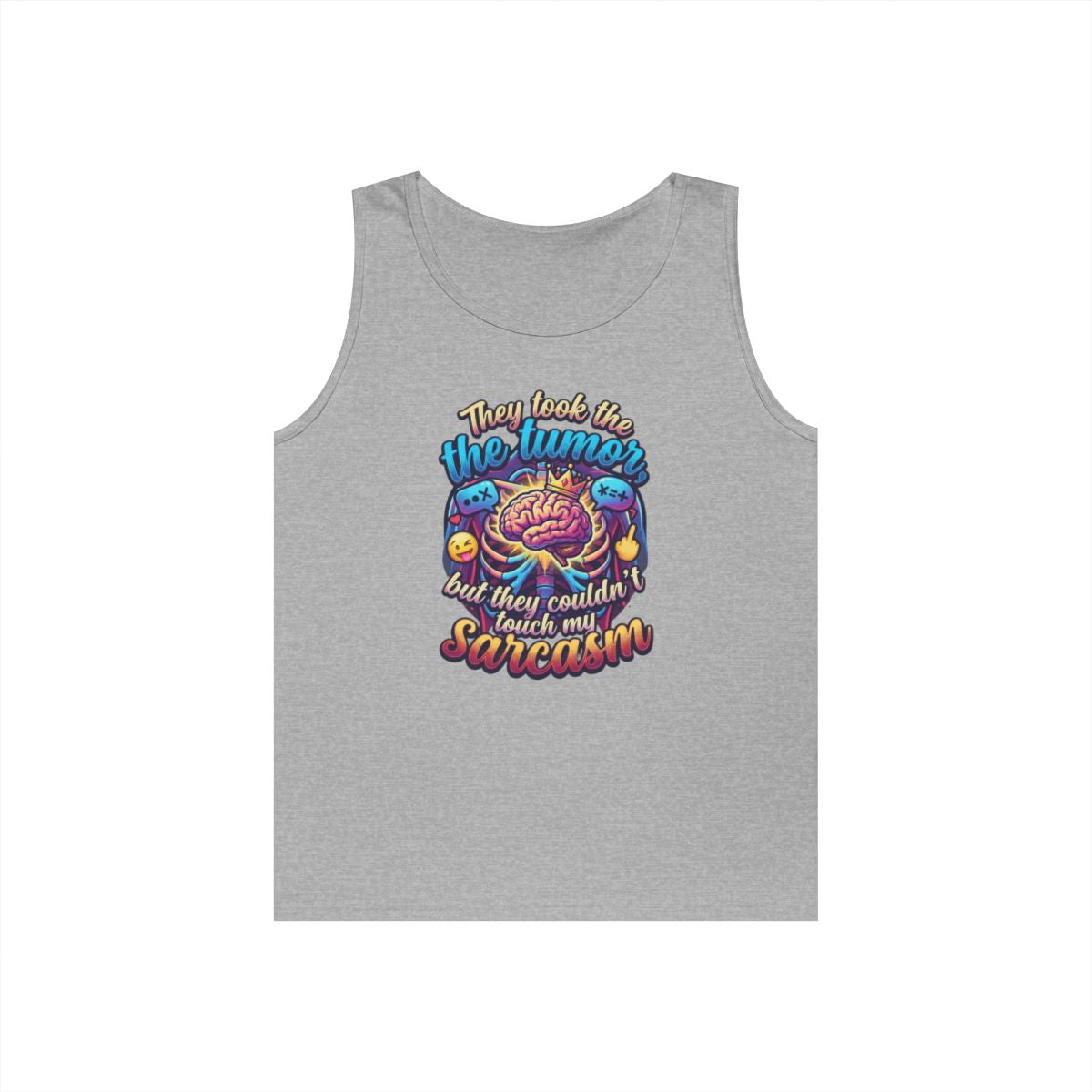 Color: Sport Grey | Took the Tumor But Not My Saracasm Tank Top