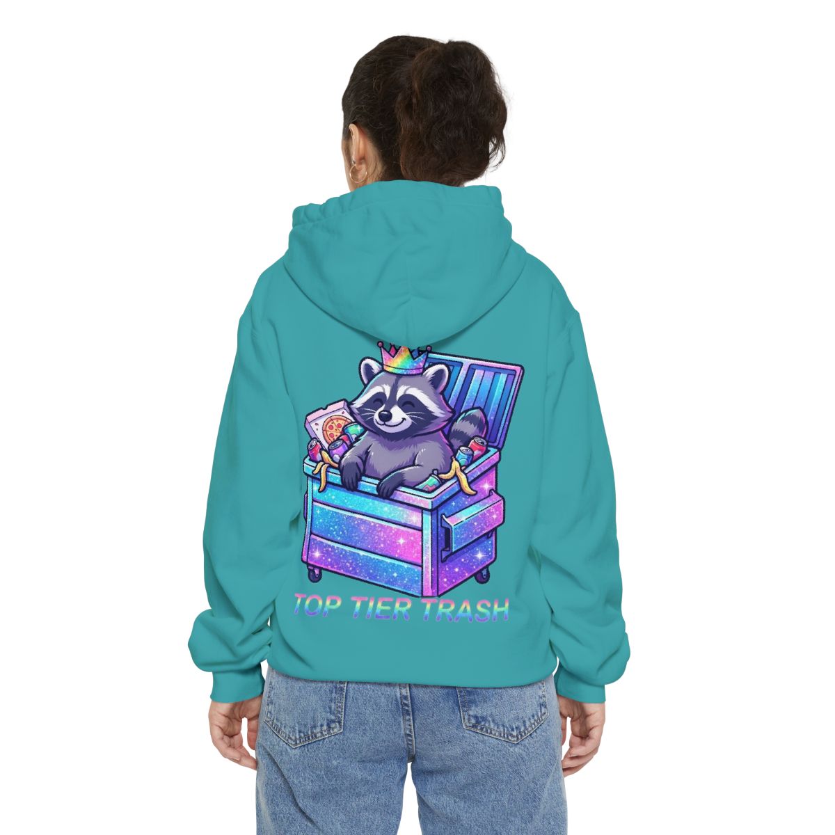 Color: Seafoam | Top Tier Trash Garment-Dyed Hoodie
