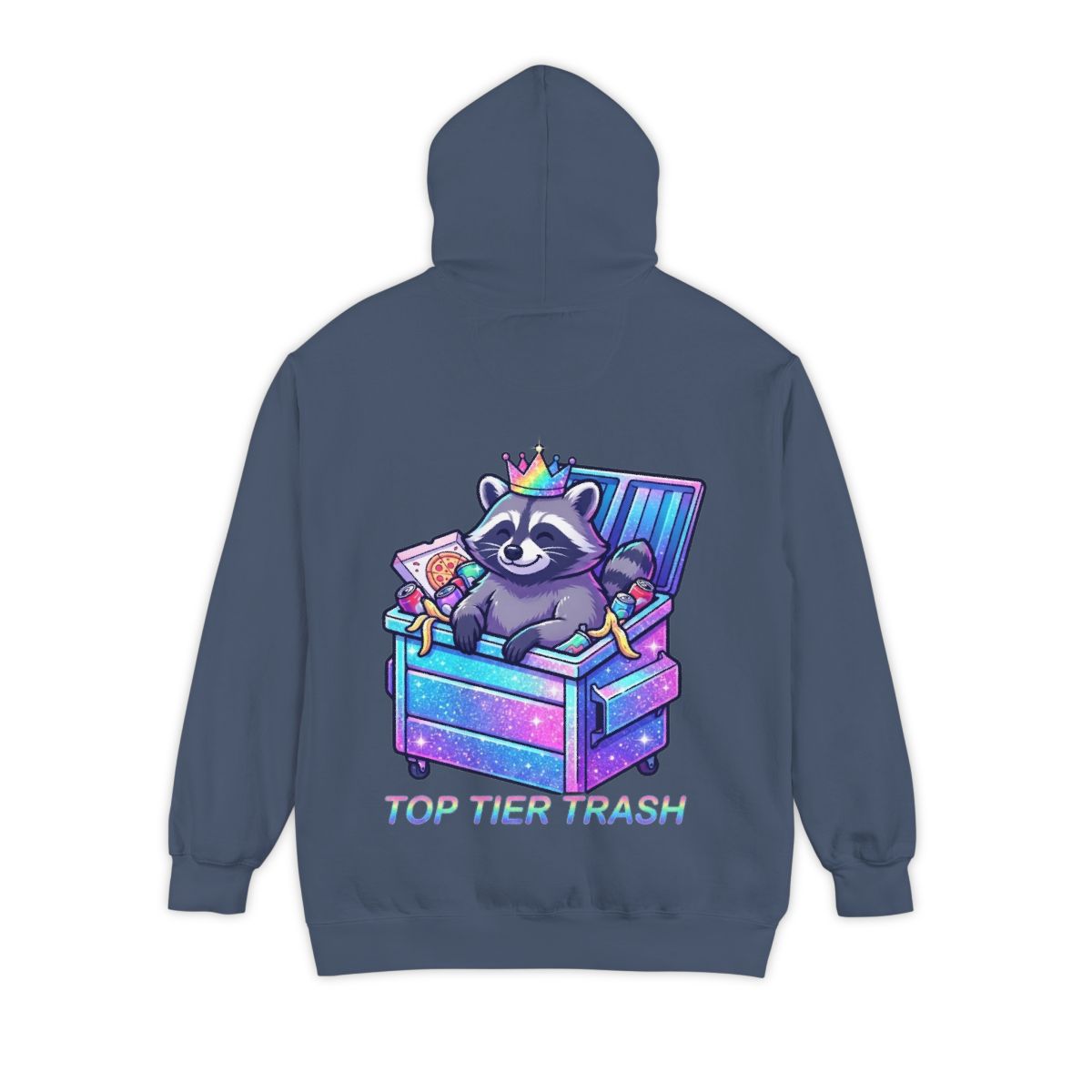 Color: Denim | Top Tier Trash Garment-Dyed Hoodie