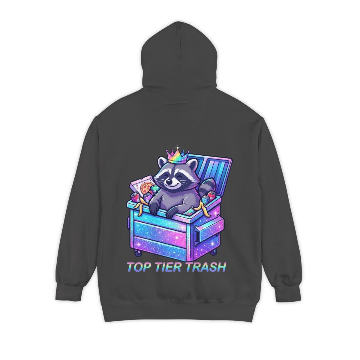 Color: Pepper | Top Tier Trash Garment-Dyed Hoodie