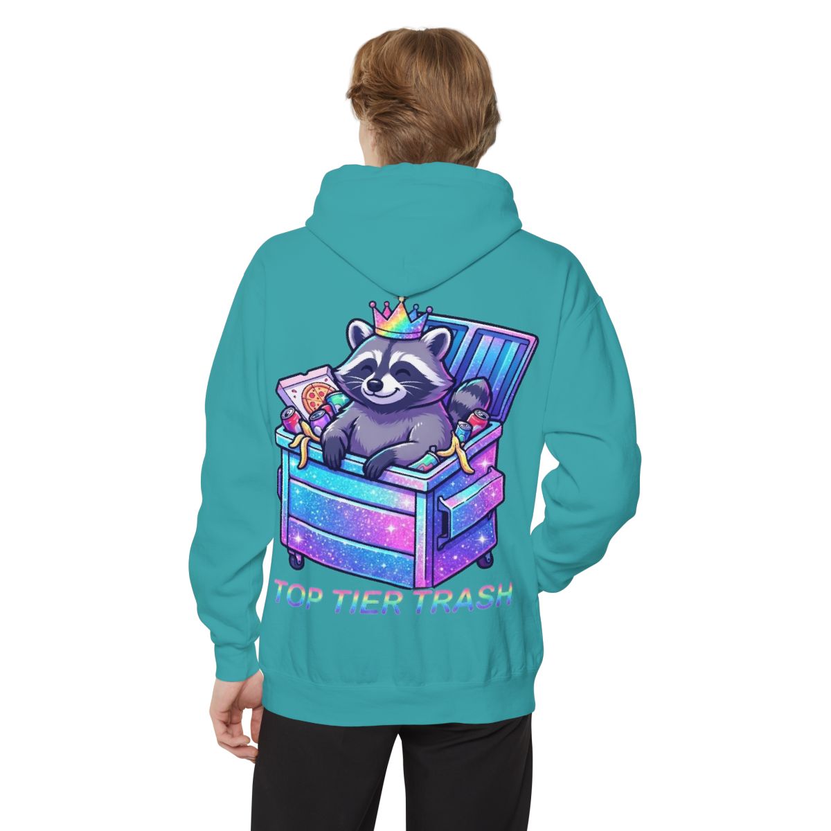 Color: Seafoam | Top Tier Trash Garment-Dyed Hoodie