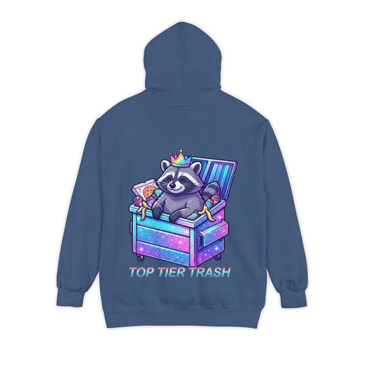 Color: True Navy | Top Tier Trash Garment-Dyed Hoodie