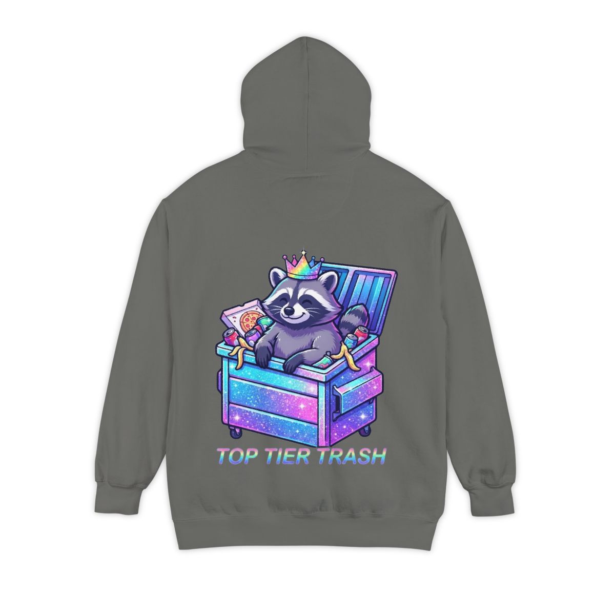 Color: Grey | Top Tier Trash Garment-Dyed Hoodie