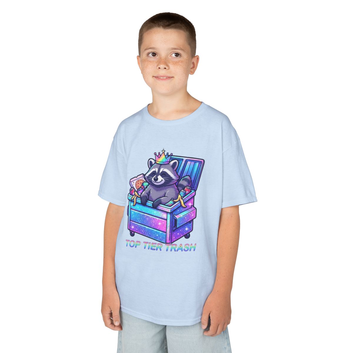Color: Light Blue | Top Tier Trash Kids Tee