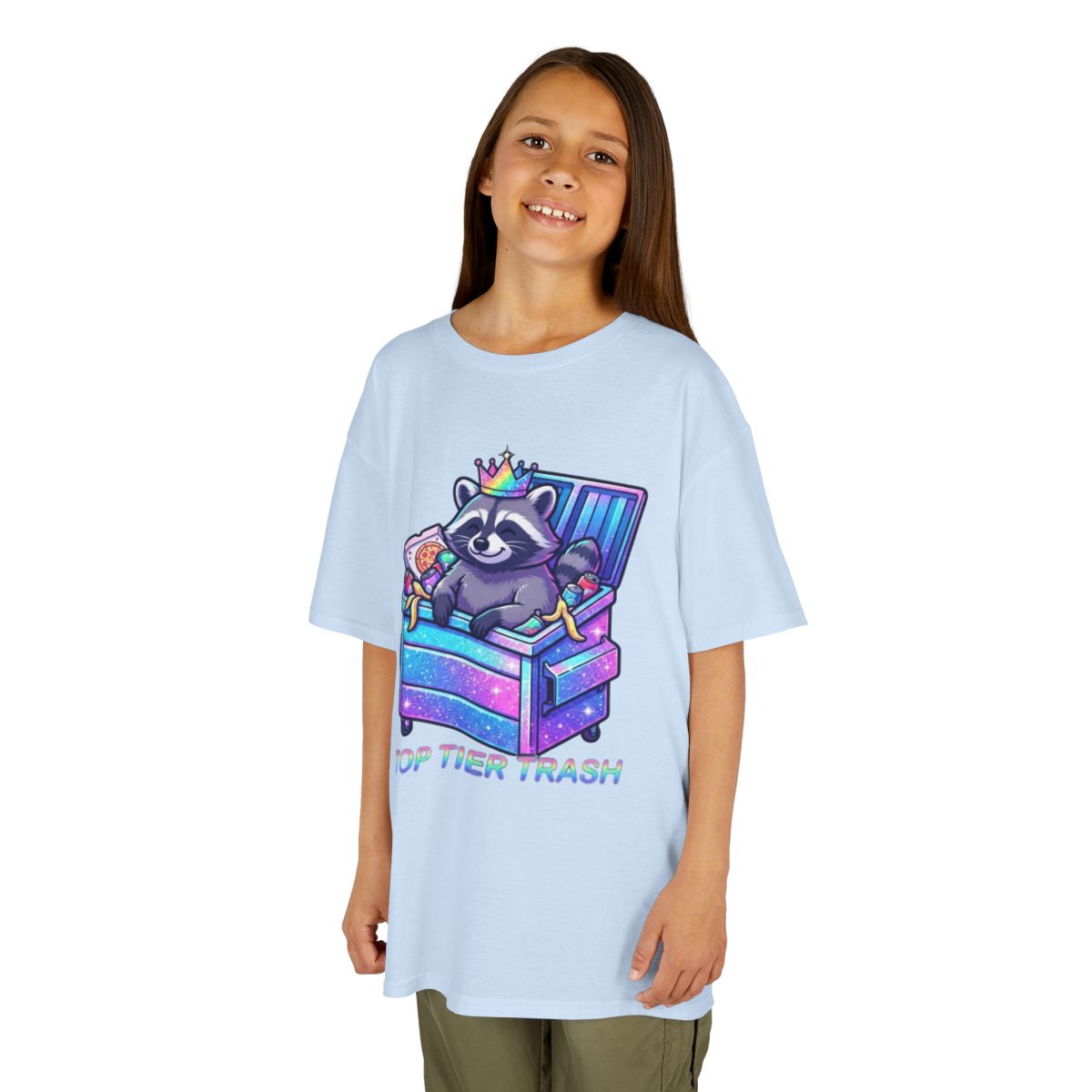 Color: Light Blue | Top Tier Trash Kids Tee