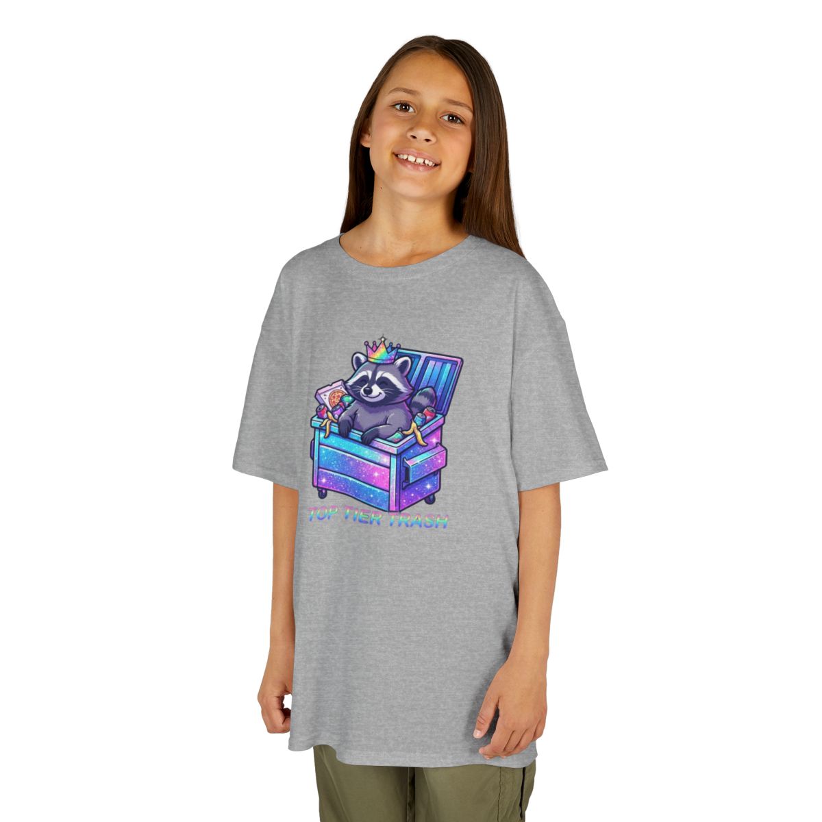 Color: Sport Grey | Top Tier Trash Kids Tee