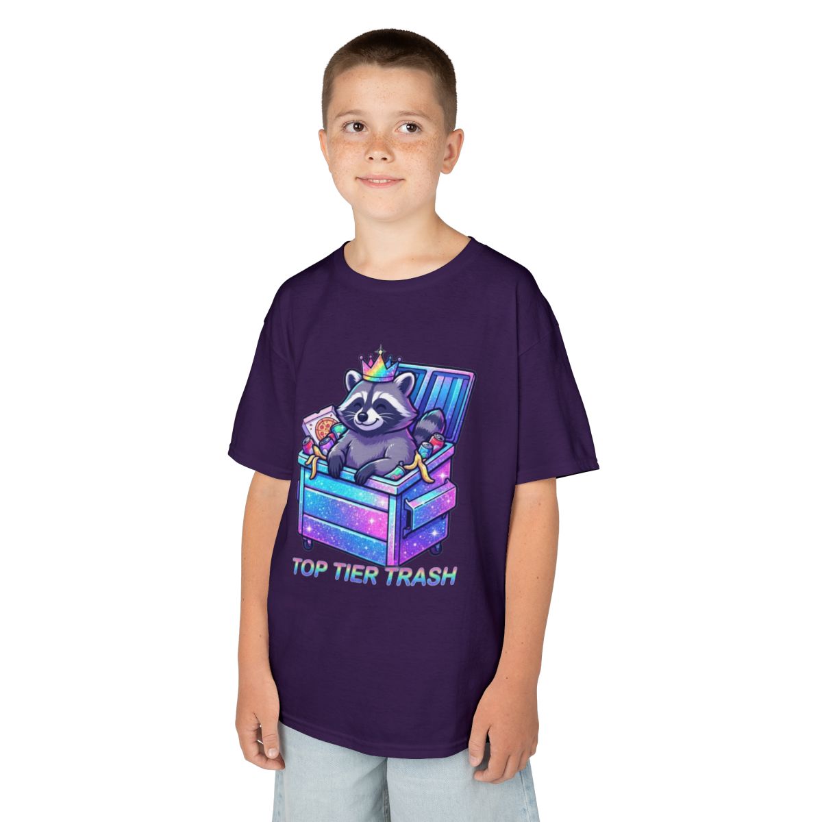 Color: Purple | Top Tier Trash Kids Tee
