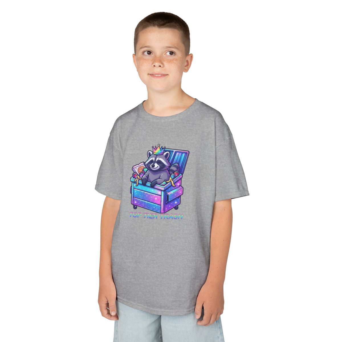Color: Sport Grey | Top Tier Trash Kids Tee