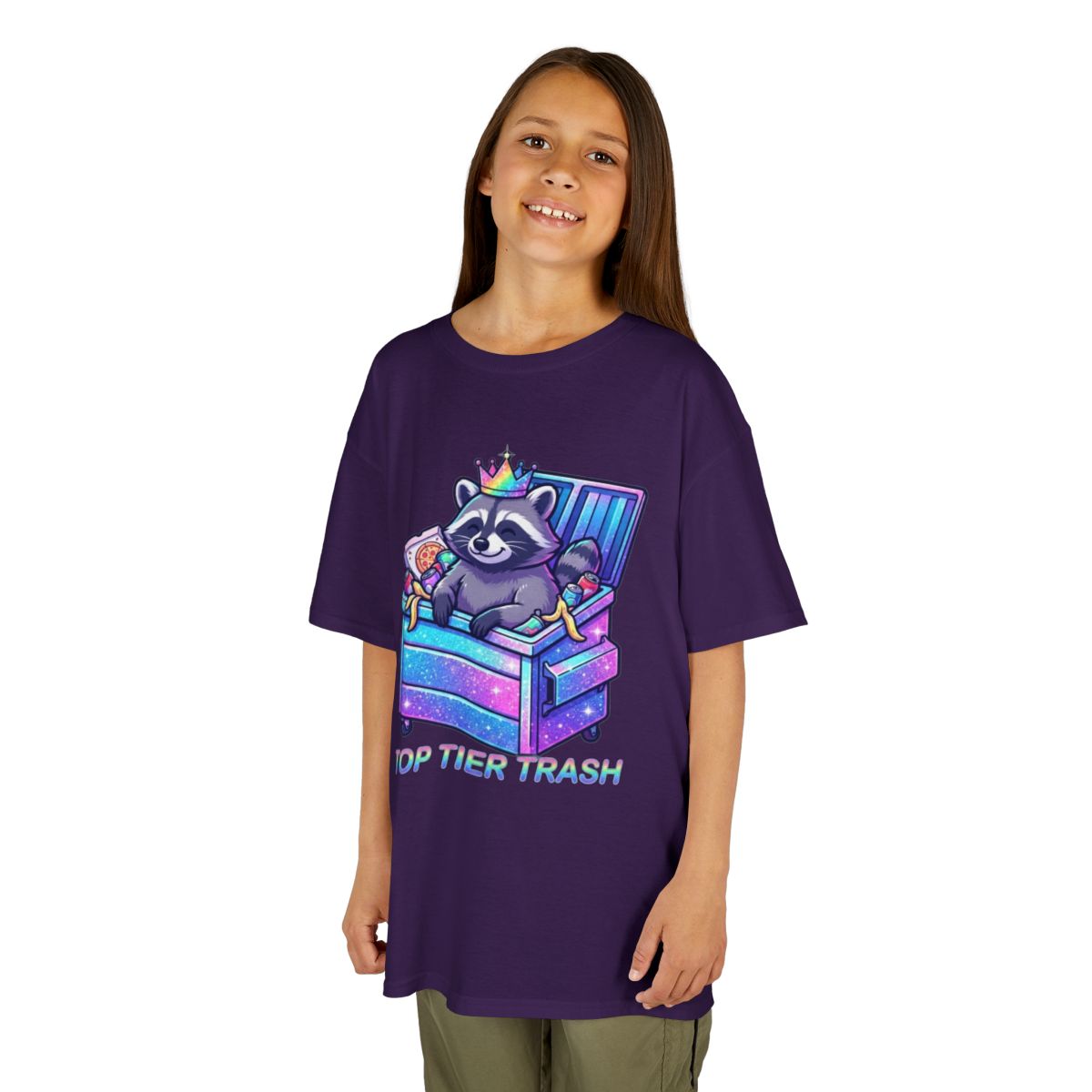Color: Purple | Top Tier Trash Kids Tee