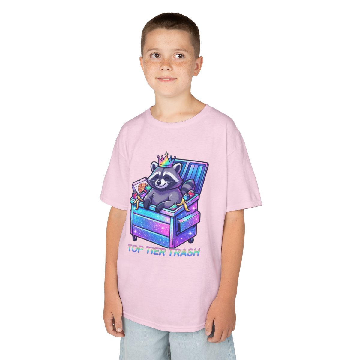 Color: Light Pink | Top Tier Trash Kids Tee